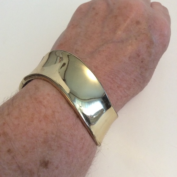 Gold tone hinged bracelet beautiful bjr box 3 - Picture 3 of 5